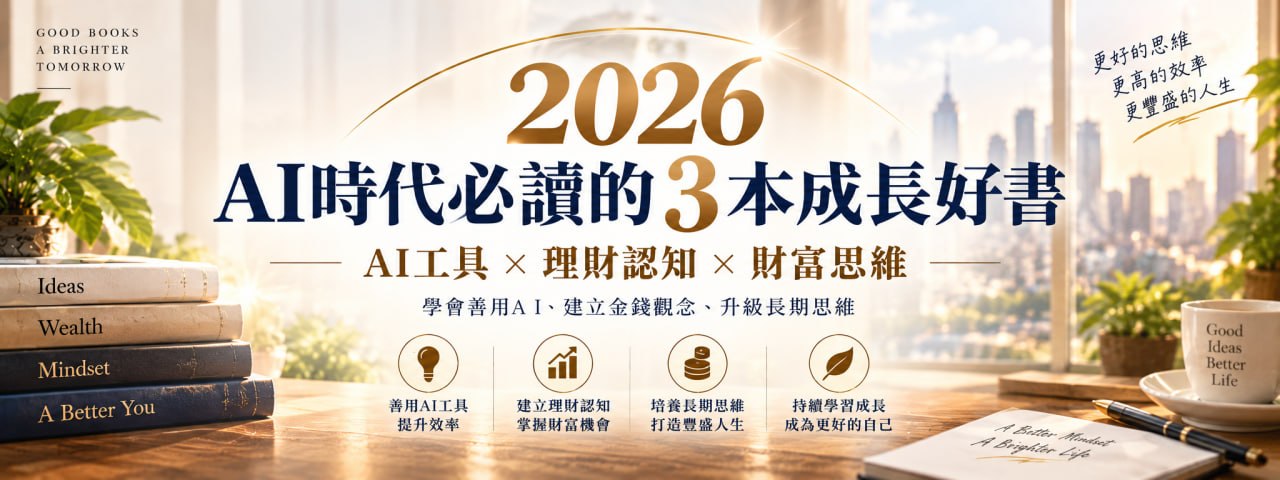 2026 AI 時代必讀的三本成長好書